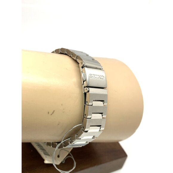 Seiko Women's Watch SUP385 Solar Blue Dial Silver Stainless Steel 28mm - Picture 10 of 14